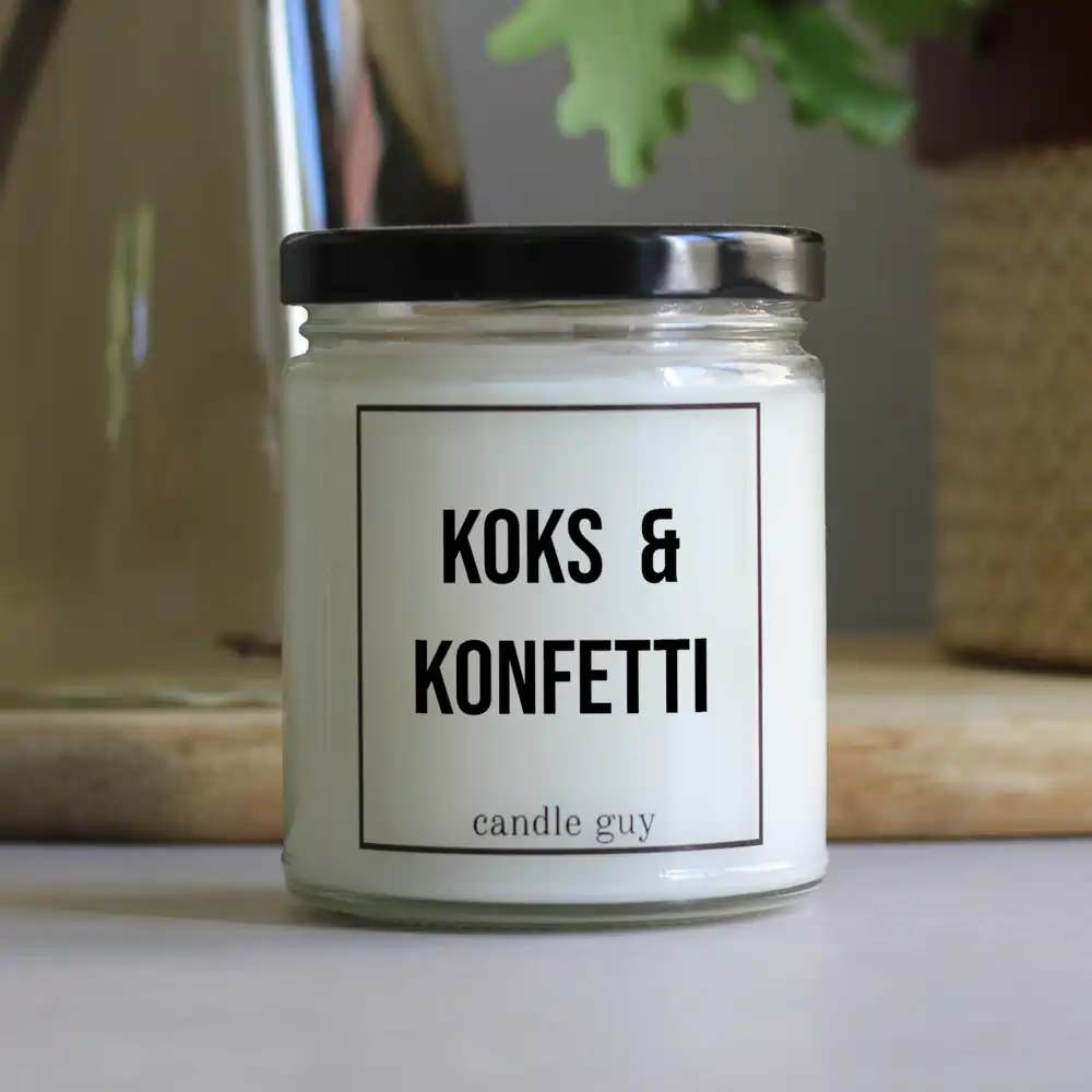 Duftkerze im Glas Koks & Konfetti Duftkerze im Glas Koks & Konfetti