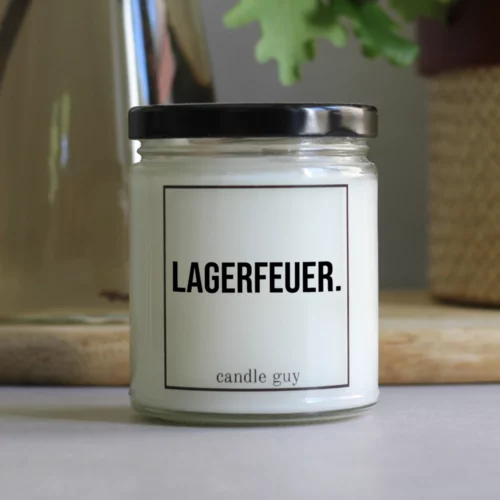 Die candle guy Kerze mit dem Spruch 