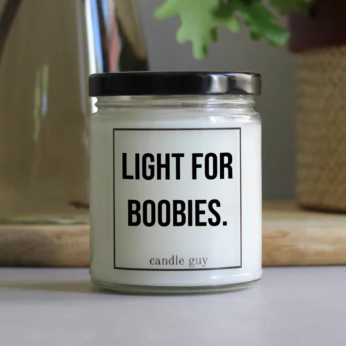 Duftkerze im Glas Light for boobies. Duftkerze im Glas Light for boobies.