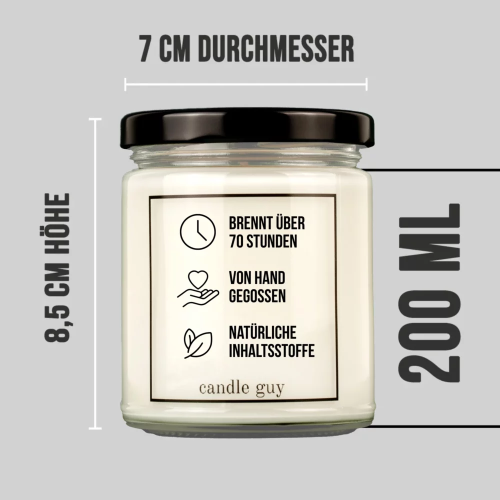 Produktinfos zur candle guy Duftkerze mit Spruch