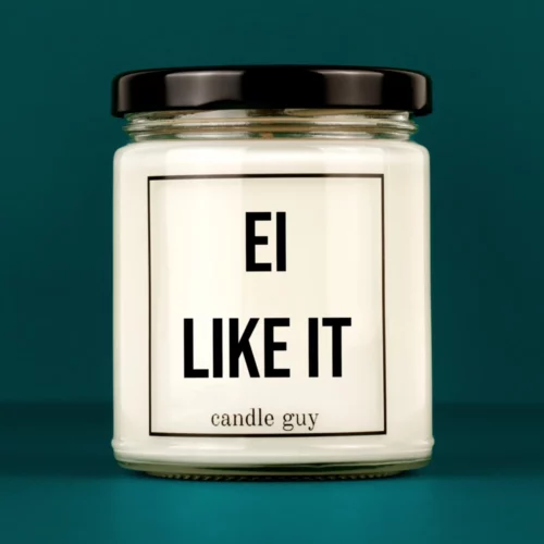 candle guy Spruch Kerze: Ei like it – minimalistisch im Design, stark in der Aussage