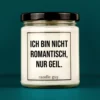 Titelbild Spruch Kerze Ich bin nicht romantisch, nur geil.