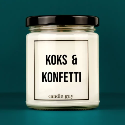 Titelbild Spruch Kerze Koks & Konfetti Titelbild Spruch Kerze Koks & Konfetti