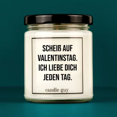 Titelbild Spruch Kerze Scheiß auf Valentinstag.