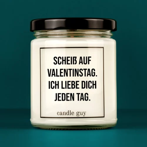 Titelbild Spruch Kerze Scheiß auf Valentinstag.