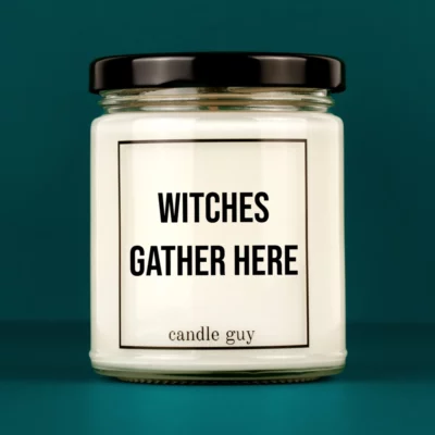 Titelbild Spruch Kerze Witches gather here