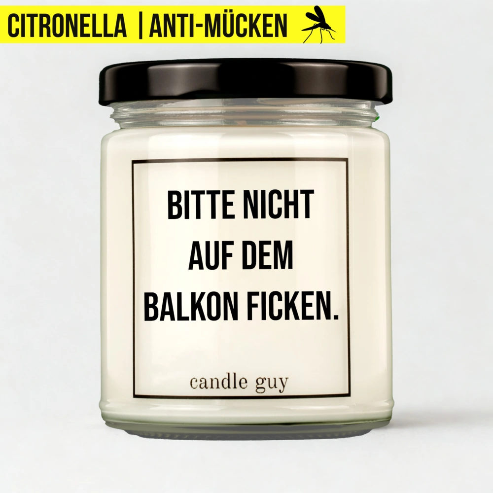 Titelbild Citronella Kerze Bitte nicht auf dem Balkon ficken.