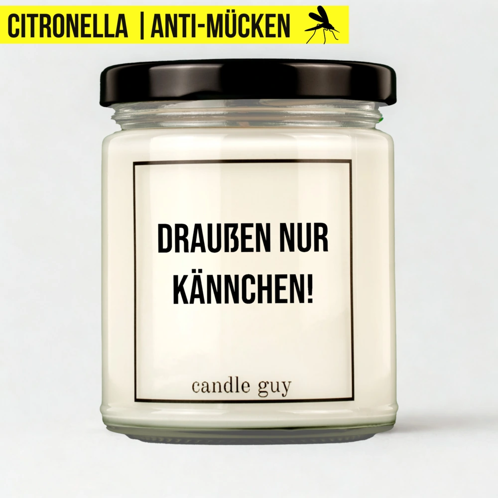 Titelbild Citronella Kerze Draußen nur Kännchen!