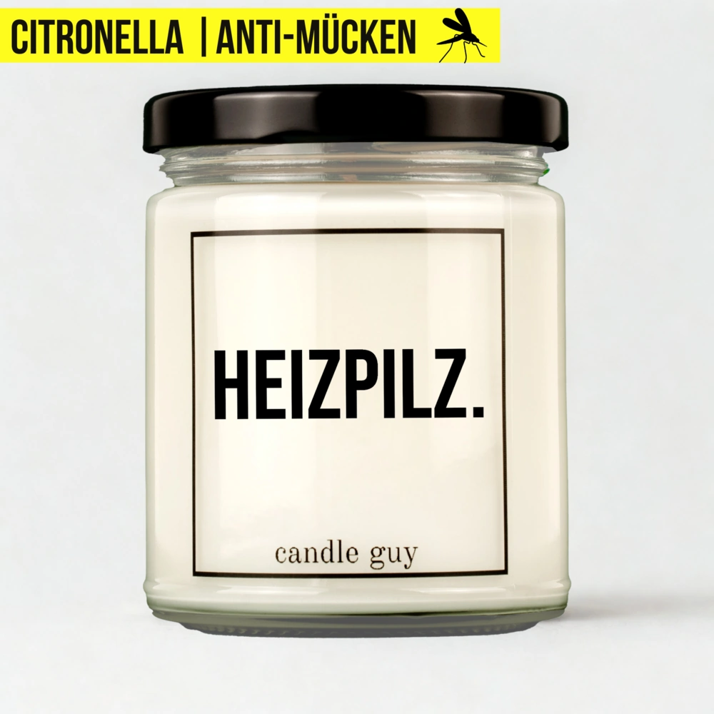 Titelbild Citronella Kerze Heizpilz.