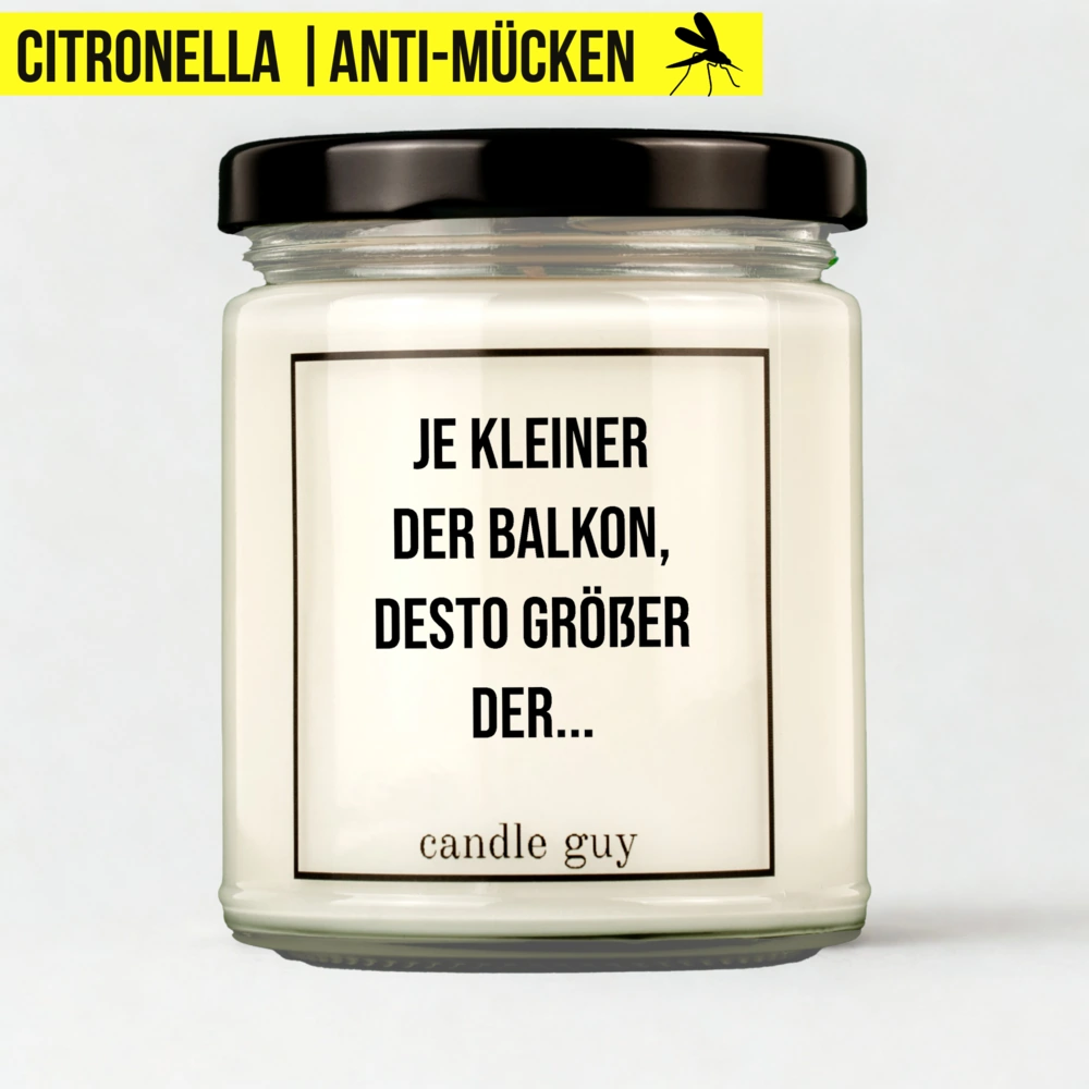 Titelbild Citronella Kerze Je kleiner der Balkon