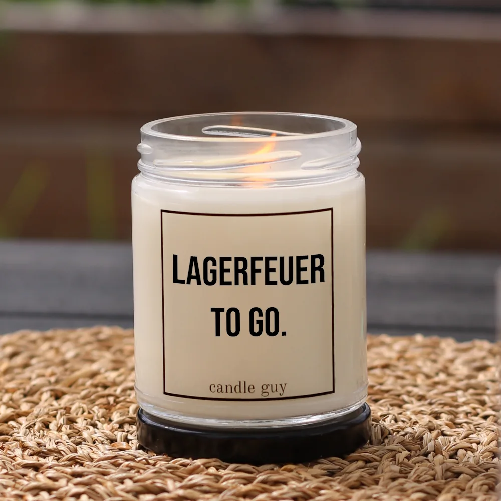 Brennende Citronella Kerze Lagerfeuer To Go