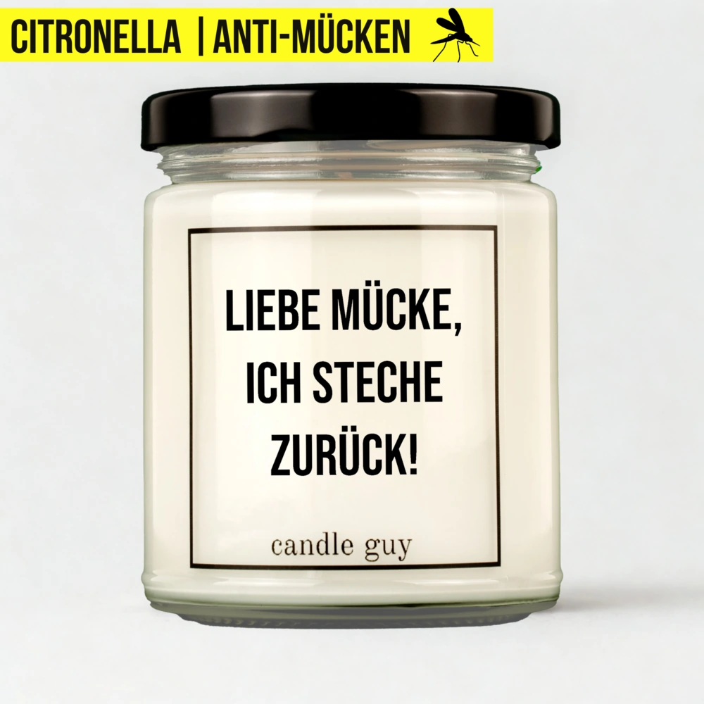 Titelbild Citronella Kerze Liebe Mücke, ich steche zurück!
