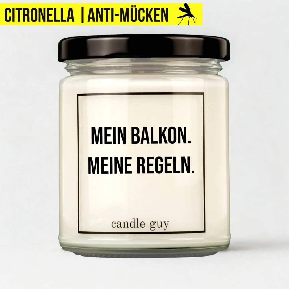 Titelbild Citronella Kerze Mein Balkon. Meine Regeln.