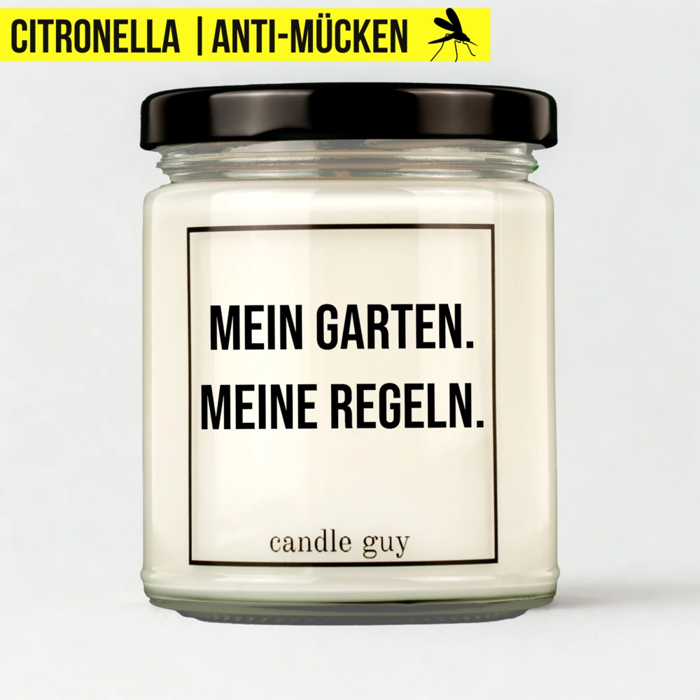 Titelbild Citronella Kerze Mein Garten. Meine Regeln.