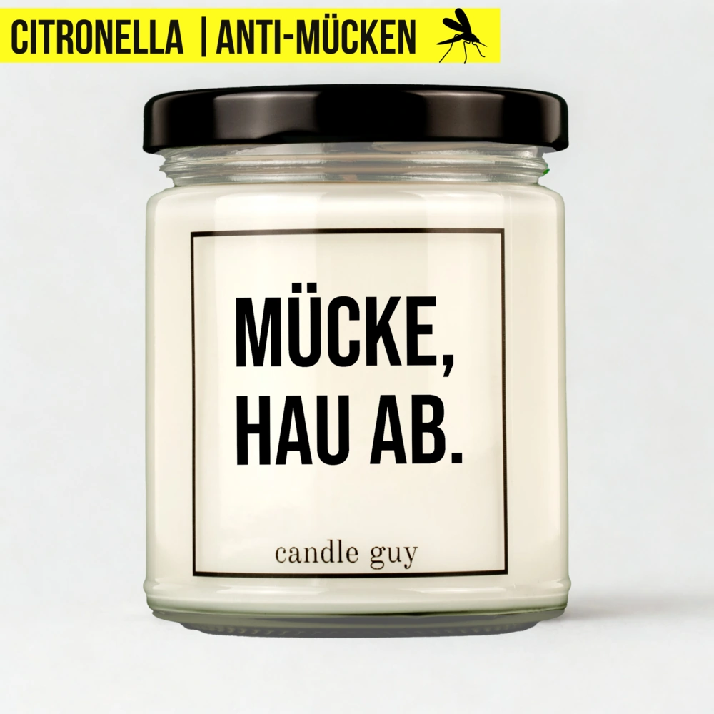 Titelbild Citronella Kerze Mücke, hau ab.