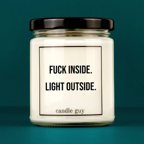 Titelbild Spruch Kerze Fuck inside. Light outside.