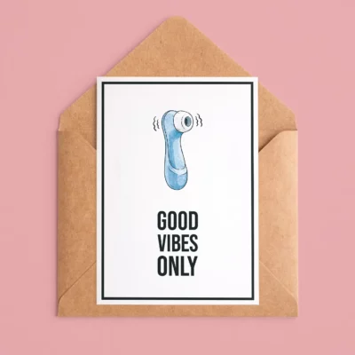 Postkarte „GOOD VIBES ONLY” | Candle Guy