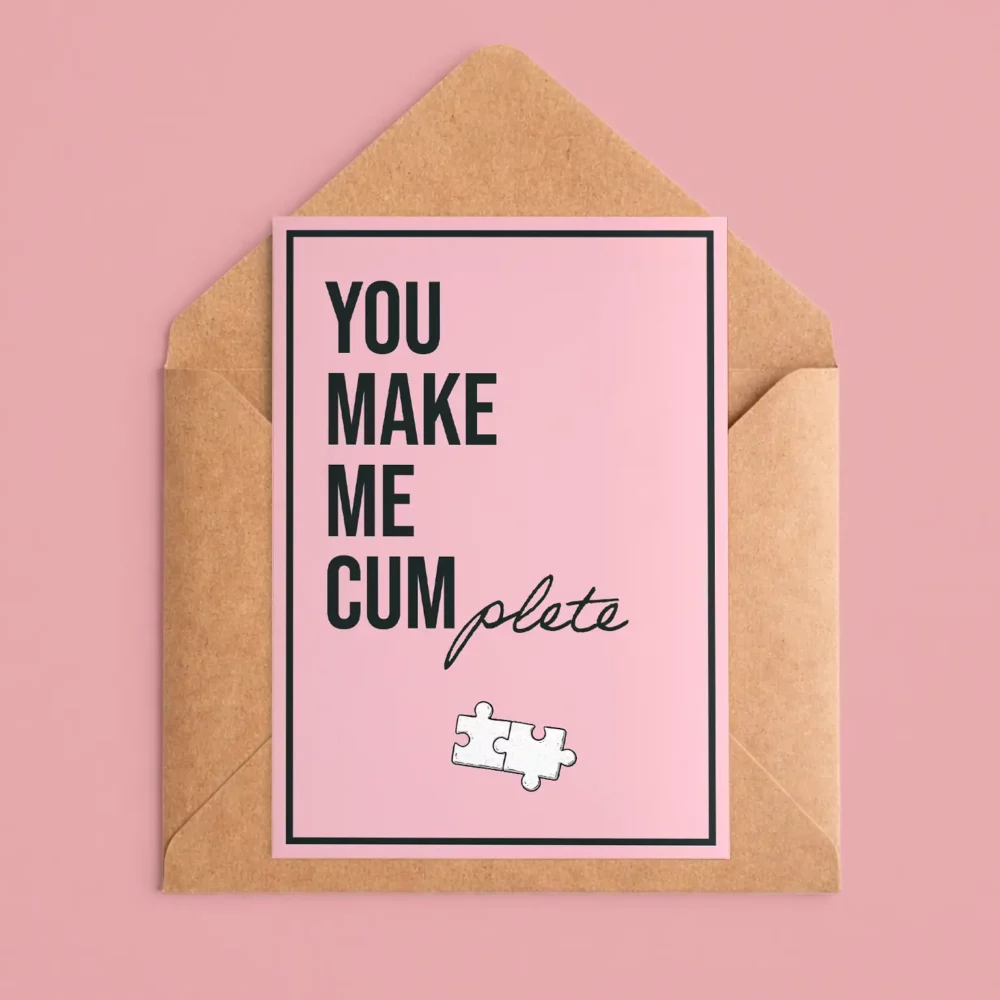 Postkarte „YOU MAKE ME CUM” | Candle Guy