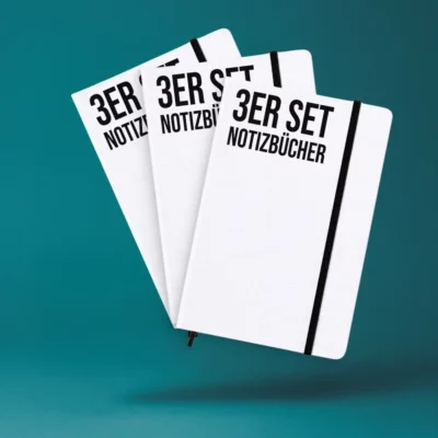 3er Set Notizbücher | Frei wählbar