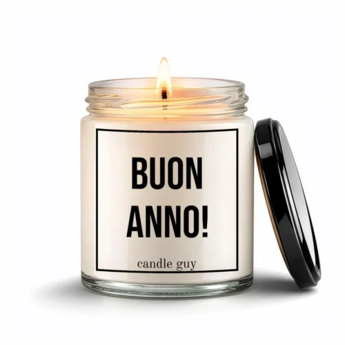 Freisteller Spruch Kerze Buon anno!
