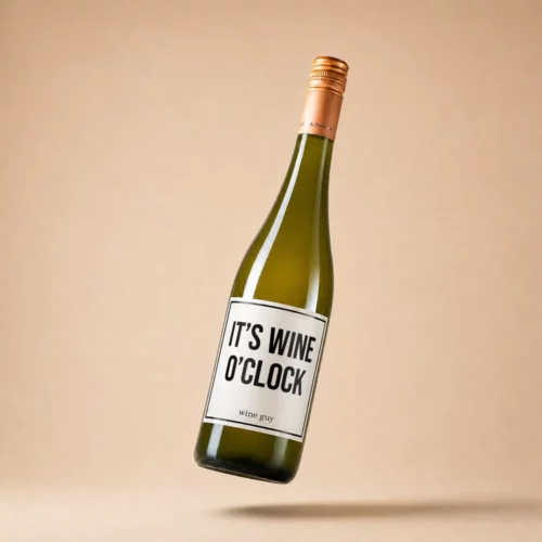 weinflasche-it-s-wine-o-clock